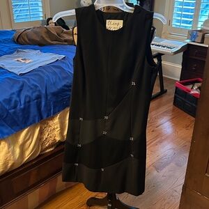 Moschino Cheap and Chic Black Sleeveless cocktail Dress size 4